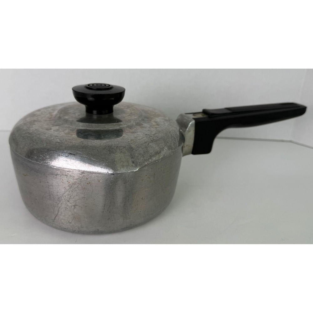Vtg Wagner Ware Magnalite Sidney -0- Petite Gourmet Sauce Pan Pot w/Lid 4680